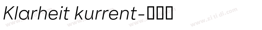 Klarheit kurrent字体转换 Klarheit kurrent字体转换